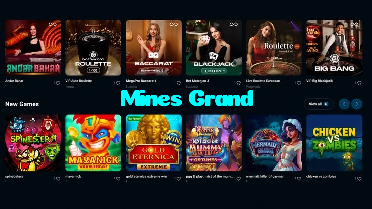 available types of Mines Grand bet including pre-match live express and system bets